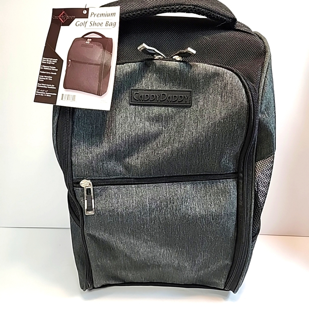 CaddyDaddy Golf Bowling Sports Shoe Bag Premium Accessory Tote Gray NWT
